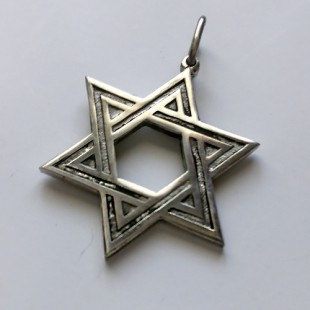 Срібна підвіска Зірка Давида «Велика»